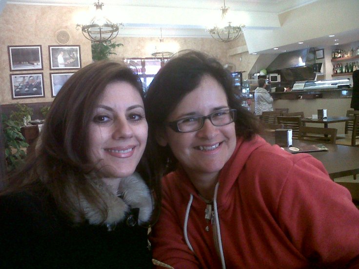 Friends on trip around Island