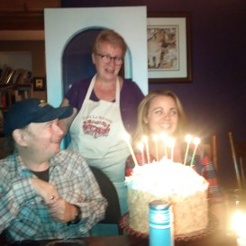 My friend Julie with daughter Caitlin, (wonderful birthday party), she is very special young woman!very strong and powerful!