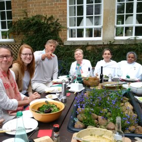 Lunch party at Anthony's, in Oxford, he was my neighbour in Toronto for 10 years in the ninety's!