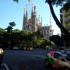 BASILICA DE LA SAGRADA FAMILIA (The Holy Family). As far as I am concerned I think it should become 9th wonder of the world!!!!
